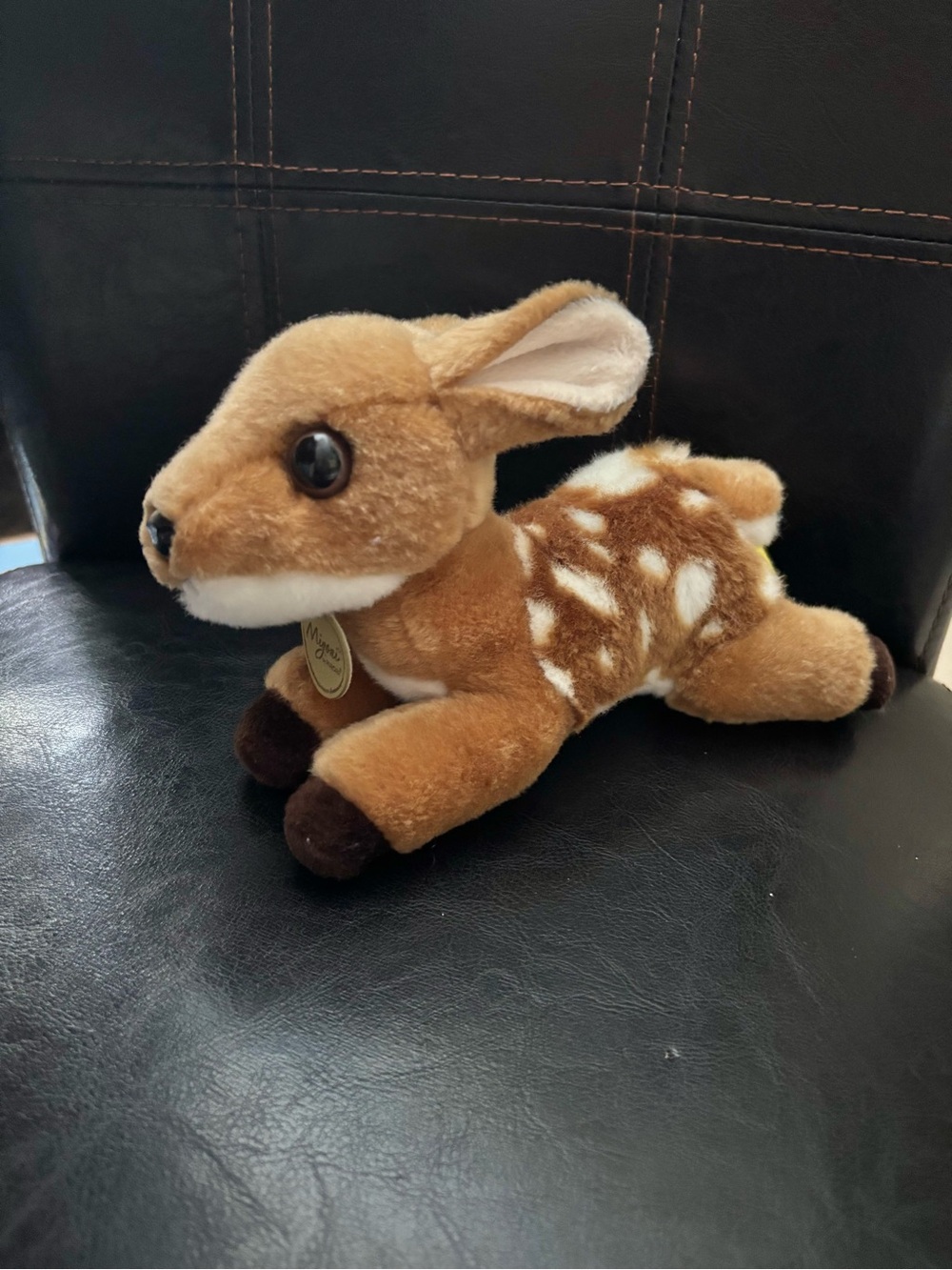 Aurora Miyoni Deer Fawn Plush Toy Soft Stuffed Animal Doe Bambi EUC Cuddly 10”